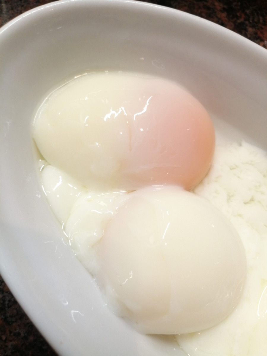 Eierspeise, gekocht bei 63°C mit einem SWID Sous-Vide-Gerät
