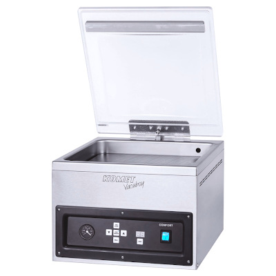 Table-style vacuum chamber machine Komet Vacuboy sold by Sous Vide Consulting