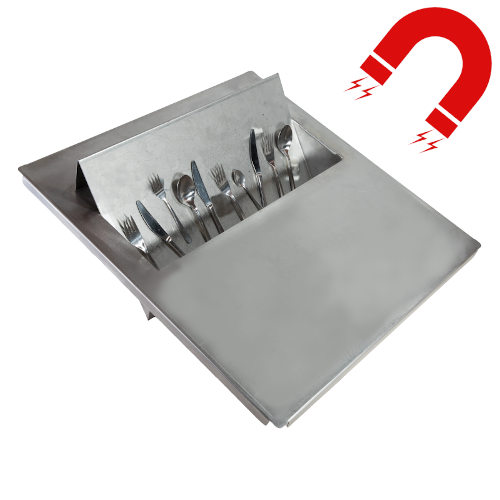 Big size MAGNETIC cutlery catcher for 18/0 cutlery (ferritic).