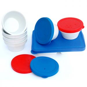 Bowl and plate silicone lids