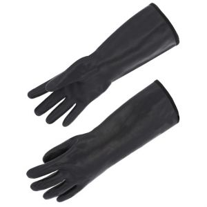 Cooking gloves for heat and cold contact. Insulated and waterproof. Also usefull for pasteurizer and autoclave